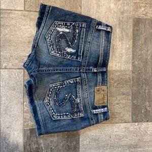 Silver (Courtney Style) Jean Shorts
